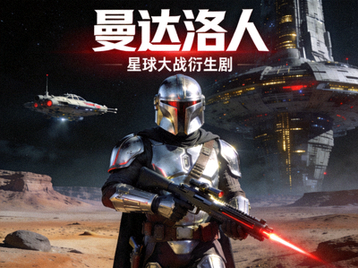 美剧《曼达洛人》海报 - 星球大战衍生剧